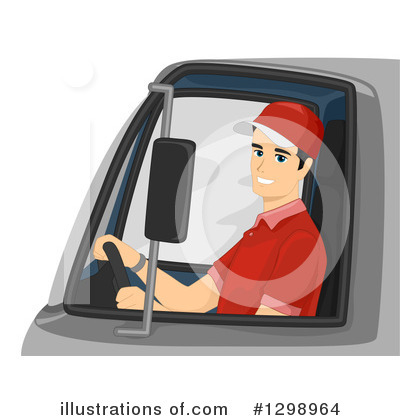 Delivery Driver Clipart #1298964 by BNP Design Studio