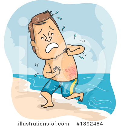 On The Beach Clipart #1392484 by BNP Design Studio