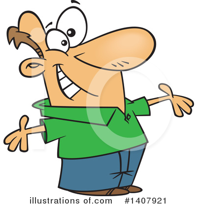 Royalty-Free (RF) Man Clipart Illustration by toonaday - Stock Sample #1407921