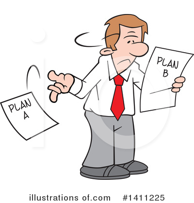 Planning Clipart #1411225 by Johnny Sajem