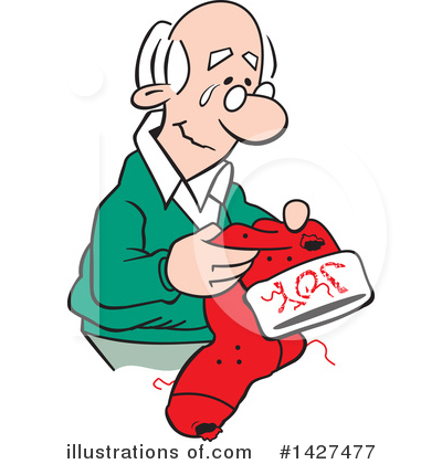 Christmas Stocking Clipart #1427477 by Johnny Sajem