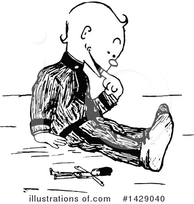 Royalty-Free (RF) Man Clipart Illustration by Prawny Vintage - Stock Sample #1429040