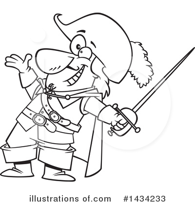 Musketeer Clipart #1434233 by toonaday