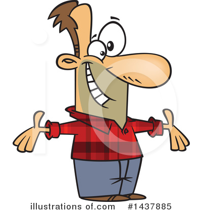 Royalty-Free (RF) Man Clipart Illustration by toonaday - Stock Sample #1437885