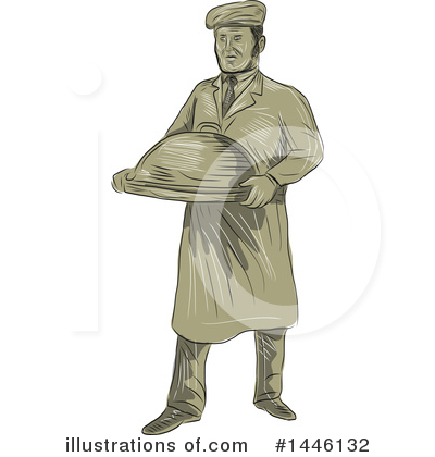 Waiter Clipart #1446132 by patrimonio