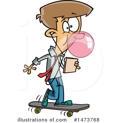 Skateboarding Clipart #1473768 by toonaday