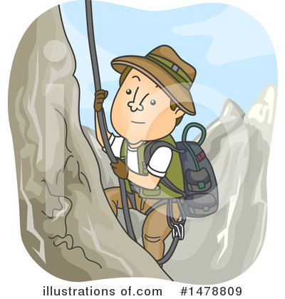Mountain Climber Clipart #1478809 by BNP Design Studio