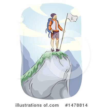 Mountain Climber Clipart #1478814 by BNP Design Studio