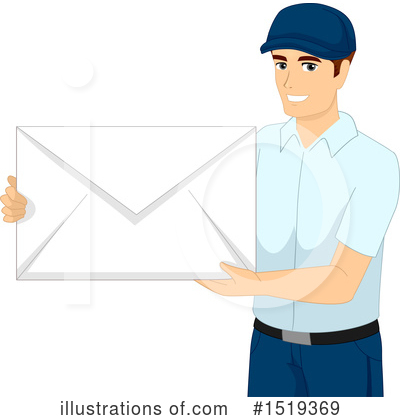 Mail Man Clipart #1519369 by BNP Design Studio