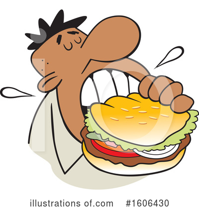 Hamburger Clipart #1606430 by Johnny Sajem