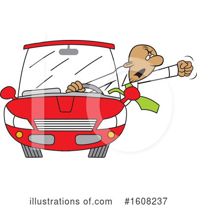 Driving Clipart #1608237 by Johnny Sajem