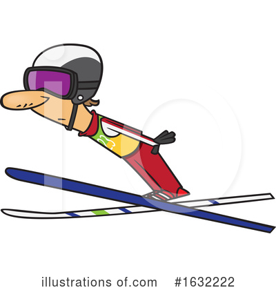 Skiing Clipart #1632222 by toonaday