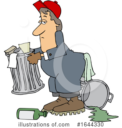 Trash Can Clipart #1644330 by djart