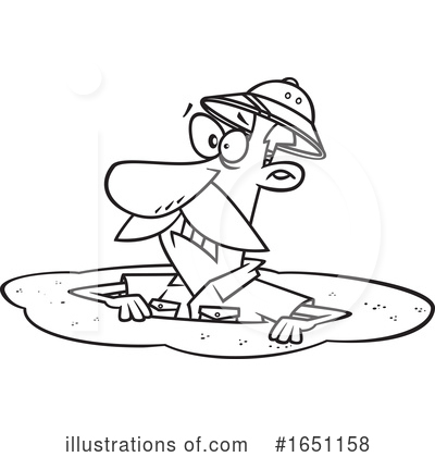 Drowning Clipart #1651158 by toonaday