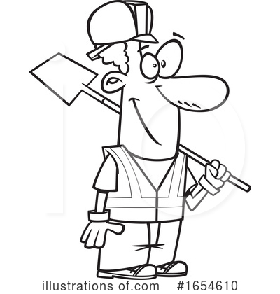 Construction Worker Clipart #1654610 by toonaday