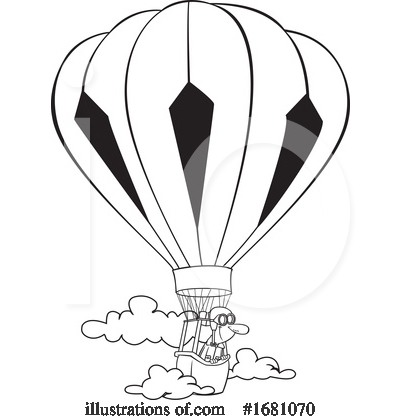 Hot Air Balloon Clipart #1681070 by toonaday