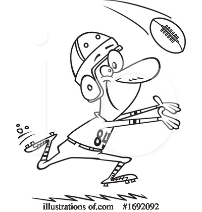 Football Players Clipart #1692092 by toonaday