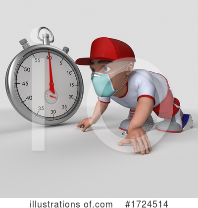 Stopwatch Clipart #1724514 by KJ Pargeter