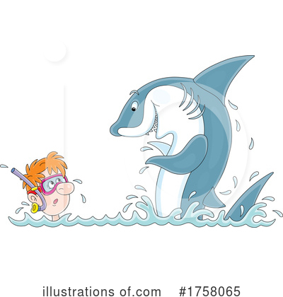 Swimming Clipart #1758065 by Alex Bannykh