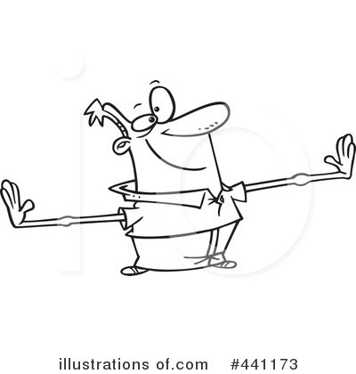 Royalty-Free (RF) Man Clipart Illustration by toonaday - Stock Sample #441173
