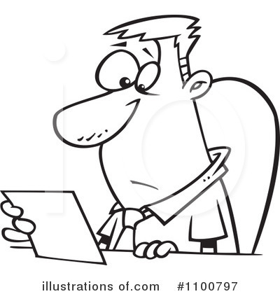 Studying Clipart #1100797 by toonaday