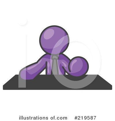 Royalty-Free (RF) Manager Clipart Illustration by Leo Blanchette - Stock Sample #219587