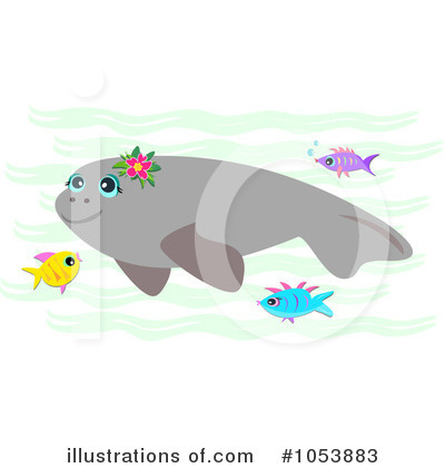 Manatee Clipart #1053883 by bpearth