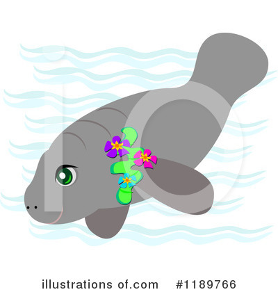 Manatee Clipart #1189766 by bpearth