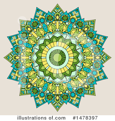 Royalty-Free (RF) Mandala Clipart Illustration by KJ Pargeter - Stock Sample #1478397