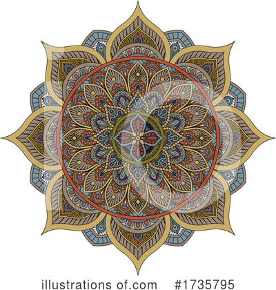 Mandala Clipart #1735795 by AtStockIllustration