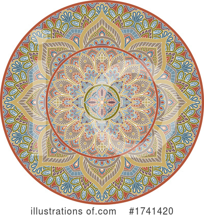 Royalty-Free (RF) Mandala Clipart Illustration by AtStockIllustration - Stock Sample #1741420