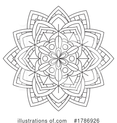 Coloring Page Clipart #1786926 by KJ Pargeter
