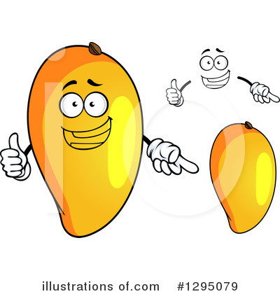 Royalty-Free (RF) Mango Clipart Illustration by Vector Tradition SM - Stock Sample #1295079