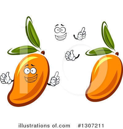 Royalty-Free (RF) Mango Clipart Illustration by Vector Tradition SM - Stock Sample #1307211