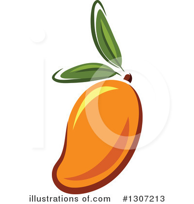 Royalty-Free (RF) Mango Clipart Illustration by Vector Tradition SM - Stock Sample #1307213