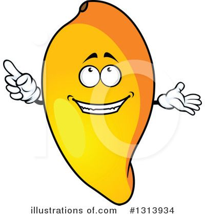 Royalty-Free (RF) Mango Clipart Illustration by Vector Tradition SM - Stock Sample #1313934