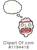Man'S Brains Clipart #1194418 by lineartestpilot
