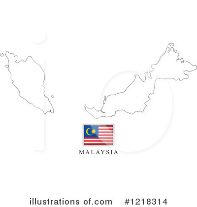 Royalty-Free (RF) Map Clipart Illustration by Lal Perera - Stock Sample #1218314