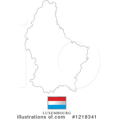 Luxembourg Flag Clipart #1218341 by Lal Perera