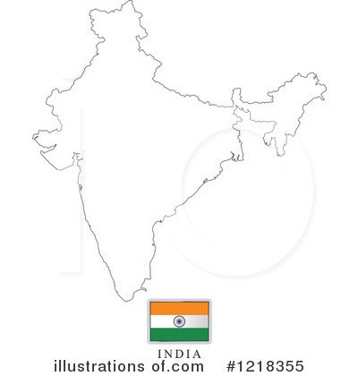 Royalty-Free (RF) Map Clipart Illustration by Lal Perera - Stock Sample #1218355