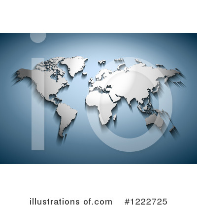 Royalty-Free (RF) Map Clipart Illustration by Oligo - Stock Sample #1222725