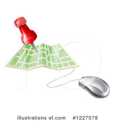 Royalty-Free (RF) Map Clipart Illustration by AtStockIllustration - Stock Sample #1227578