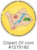 Map Clipart #1279182 by BNP Design Studio