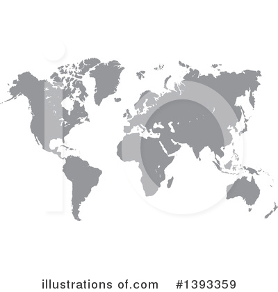 Map Clipart #1393359 by vectorace