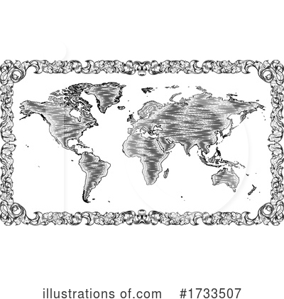 Royalty-Free (RF) Map Clipart Illustration by AtStockIllustration - Stock Sample #1733507