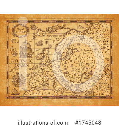 Royalty-Free (RF) Map Clipart Illustration by Vector Tradition SM - Stock Sample #1745048
