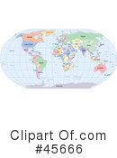 Map Clipart #45666 by Michael Schmeling