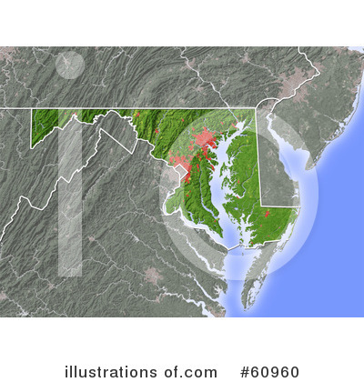 Royalty-Free (RF) Map Clipart Illustration by Michael Schmeling - Stock Sample #60960