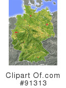 Map Clipart #91313 by Michael Schmeling