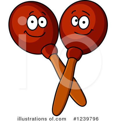 Royalty-Free (RF) Maracas Clipart Illustration by Vector Tradition SM - Stock Sample #1239796